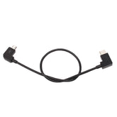 Cable de datos de conversión de micro USB a USB-C/Tipo C de 30 cm con conector para control remoto DJI MAVIC PRO y SPARK, teléfonos inteligentes, tabletas, micro USB a USB-C/Tipo C
